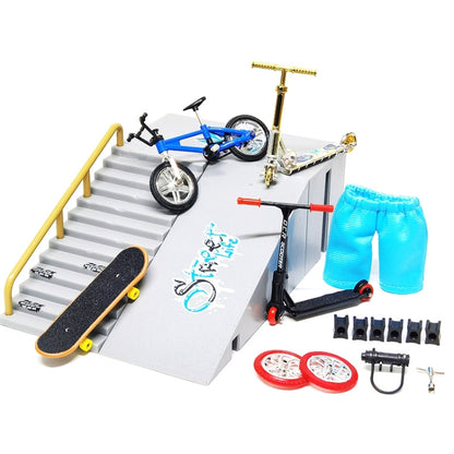 Mini Finger Bike Bicycle Finger Skateboards Skate Ramp Parts Set(CDH-10) - Model Toys by buy2fix | Online Shopping UK | buy2fix