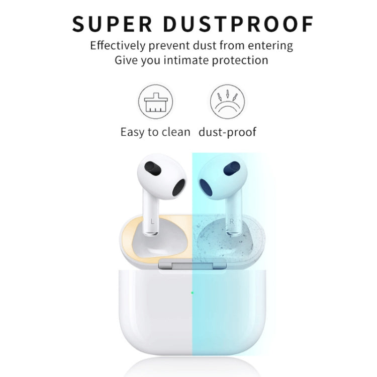 2 PCS Headphone Inner Cover Sticker Dustproof Protective Film For Airpods 3(Green) - Protective Sticker by buy2fix | Online Shopping UK | buy2fix