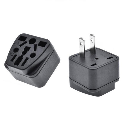 10 PCS WY-6 10A 250V Porous US Conversion Plug(Black) - Consumer Electronics by buy2fix | Online Shopping UK | buy2fix