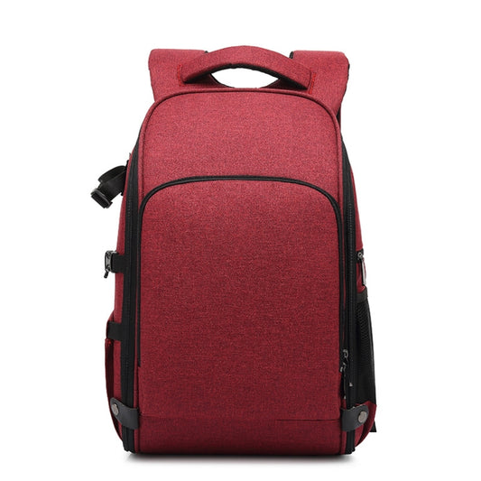 Cationic SLR Backpack Waterproof Photography Backpack with Headphone Cable Hole(Red) - Camera Accessories by buy2fix | Online Shopping UK | buy2fix