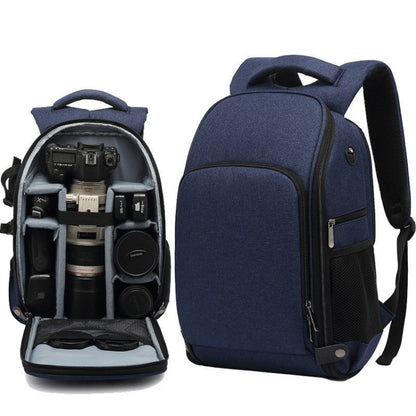 Cationic SLR Backpack Waterproof Photography Backpack with Headphone Cable Hole(Black) - Camera Accessories by buy2fix | Online Shopping UK | buy2fix