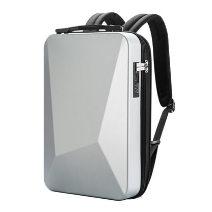 Bopai 61-93318A Hard Shell Waterproof Expandable Backpack with USB Charging Hole, Spec: Password (Silver) - Backpack by Bopai | Online Shopping UK | buy2fix