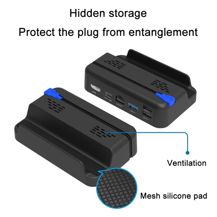 PGTECH For Steam Deck Game Console Base Support Data Transmission With Network Port - Accessories by buy2fix | Online Shopping UK | buy2fix