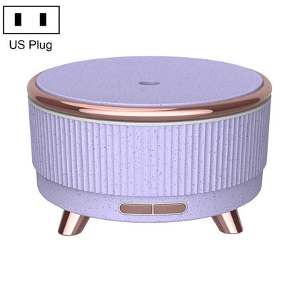 Ultrasonic Aromatherapy Diffuser Humidifier Essential Oil Diffuser US Plug(Purple Flower Dot) - Home & Garden by buy2fix | Online Shopping UK | buy2fix