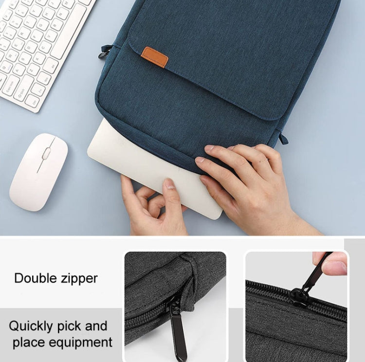 Vertical Laptop Bag Handheld Shoulder Crossbody Bag, Size: 9.7-11 Inch(Dark Blue) - 10 - 11 inch by buy2fix | Online Shopping UK | buy2fix