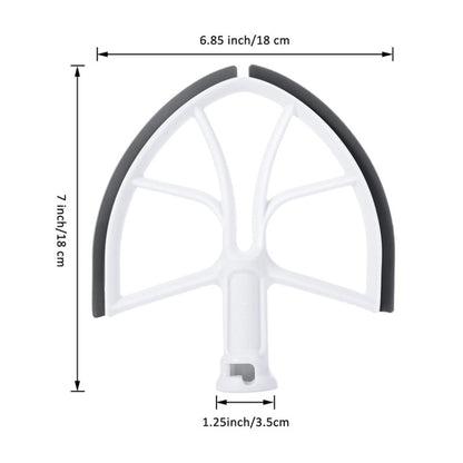 KA-6B For KitchenAid 6-Quart Bowl Lift Stand Mixer Plastic Flat Beater Paddle with Silicone Edges - Home & Garden by buy2fix | Online Shopping UK | buy2fix