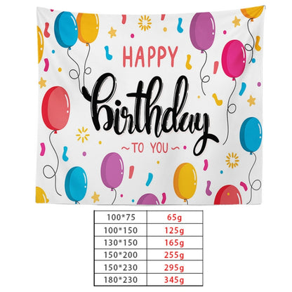 Happy Birthday Photo Backdrop Party Decoration Tapestry, Size: 230x150cm(GT56-3) - Camera Accessories by buy2fix | Online Shopping UK | buy2fix