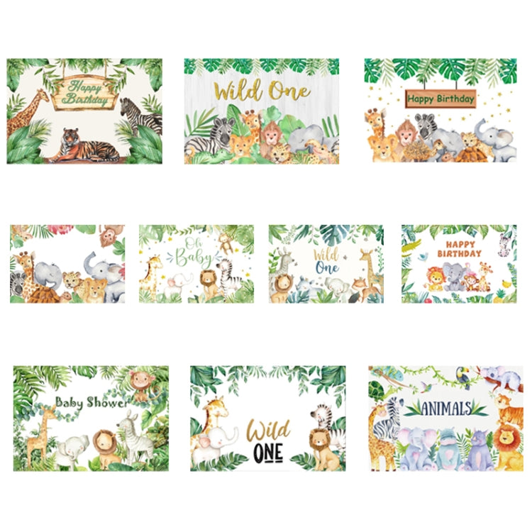 MDT09565 1.5m x 1m Animal Forest Cartoon Birthday Party Banquet Decoration Photo Background Cloth - Camera Accessories by buy2fix | Online Shopping UK | buy2fix