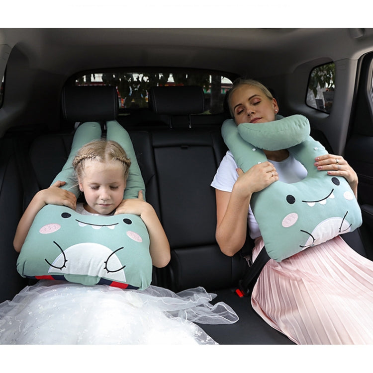 8146 Cartoon Adjustable Car Children Sleep Safety Belt U-shaped Neck Pillow(Gray Totoro) - In Car by buy2fix | Online Shopping UK | buy2fix