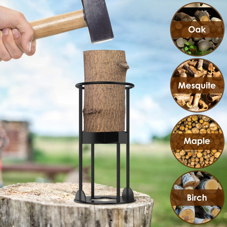 Cross Firewood Kindling Splitter Manual Log Splitter with Carbon Steel Cutter Head, Model: Small - Wood Chopping Tool by buy2fix | Online Shopping UK | buy2fix