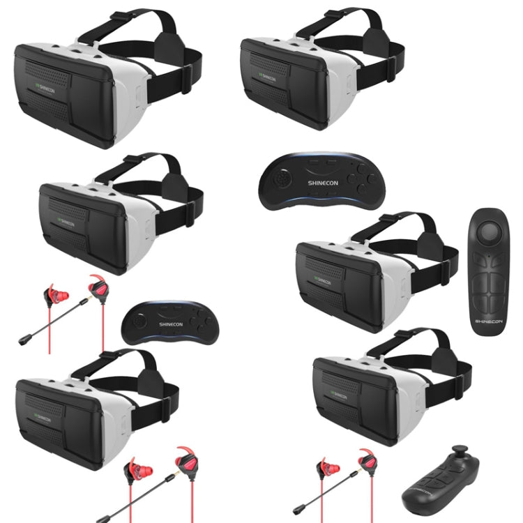 VRSHINECON G06B+B03 Handle VR Glasses Phone 3D Virtual Reality Game Helmet Head Wearing Digital Glasses - Consumer Electronics by VRSHINECON | Online Shopping UK | buy2fix