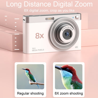 C13 2.88 inch 4K 8X Optical Zoom Telescopic Lens HD Digital Camera, Spec: White - Children Cameras by buy2fix | Online Shopping UK | buy2fix