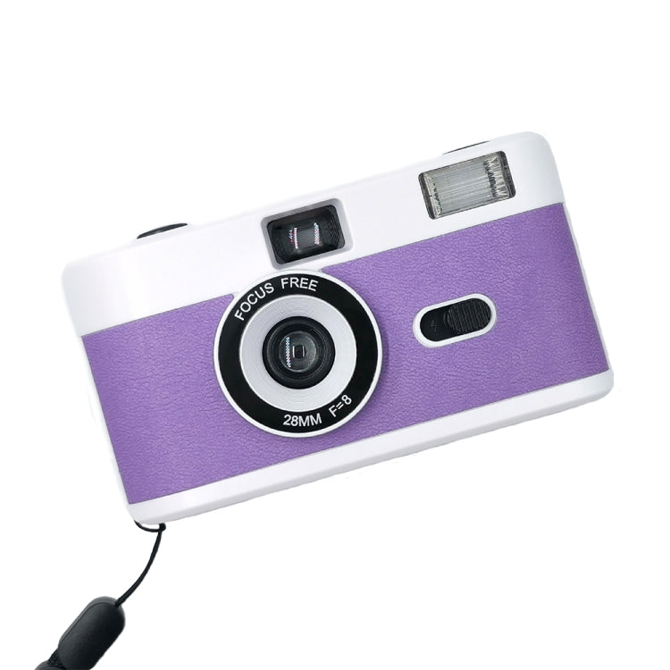 R2-FILM Retro Manual Reusable Film Camera for Children without Film(White+Purple) - Consumer Electronics by buy2fix | Online Shopping UK | buy2fix