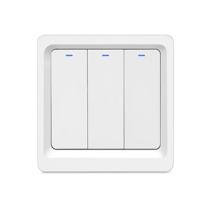 Tuya ZigBee Smart Single-fire Zero-fire Sharing Switch Phone Control Voice Panel EU Plug, Spec: 3 Buttons - Consumer Electronics by buy2fix | Online Shopping UK | buy2fix