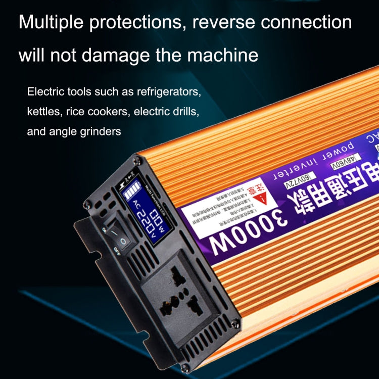 XINBOKE Universal Positive Wave Car Inverter Home Solar Inverter 60V/72V 1500W To 220V 700W - In Car by XINBOKE | Online Shopping UK | buy2fix