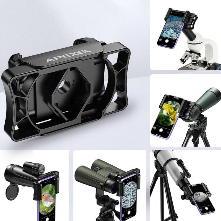 APEXEL APL-F002 Dual Monocular Bird Watching Camera Universal Eyepiece Connector Phone Accessories(Black) - Lens & Accessories by APEXEL | Online Shopping UK | buy2fix