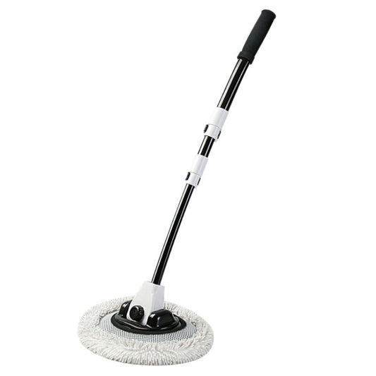 Soft Hair Curved Rod Car Wash Long Handle Telescopic Mop, Color: Black White - In Car by buy2fix | Online Shopping UK | buy2fix
