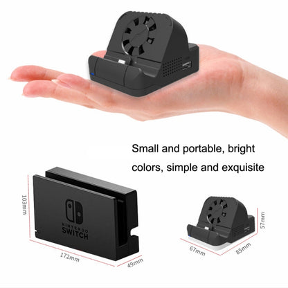 For Nintendo Switch / Switch OLED SW300 HDMI Video Casting Converter Cooling Fan Base Charger(Black) - Charger & Power by buy2fix | Online Shopping UK | buy2fix