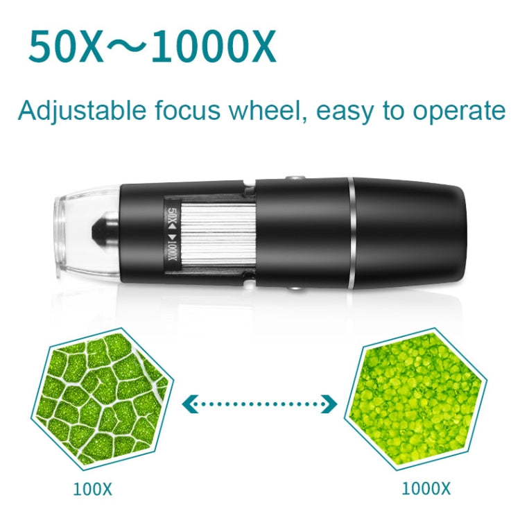 50X-1000X Wireless WIFI Connection LED Light Portable Digital Microscope, Specification: W05-B - Digital Microscope by buy2fix | Online Shopping UK | buy2fix