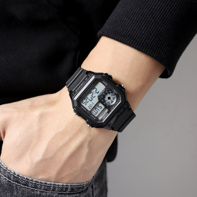 SKMEI 1998 Transparent Shell Ice Sensor Outdoor Sports Waterproof Multi-function Watch(Black) - Sport Watches by SKMEI | Online Shopping UK | buy2fix