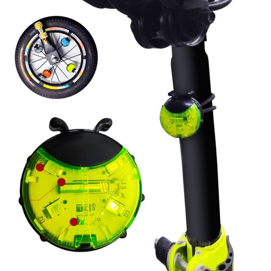 Ladybug Wheel Light Children Balance Bike Bicycle Hub Light, Color: Smart Green - Decorative Lights by buy2fix | Online Shopping UK | buy2fix