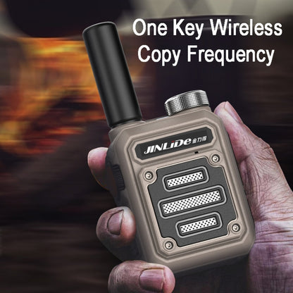 JINLIDE 3-5km 8W 6000mAh Hand-held Walkie Talkie Wireless Copy Frequency Ham Radio(Yellow) - Consumer Electronics by buy2fix | Online Shopping UK | buy2fix