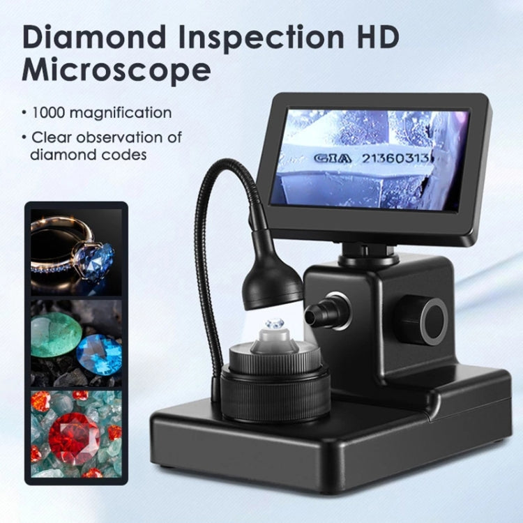 HJ1000 50-1000X Diamond Waist Code Microscope GIA Jewelry Waist Code Instrument - Digital Microscope by buy2fix | Online Shopping UK | buy2fix