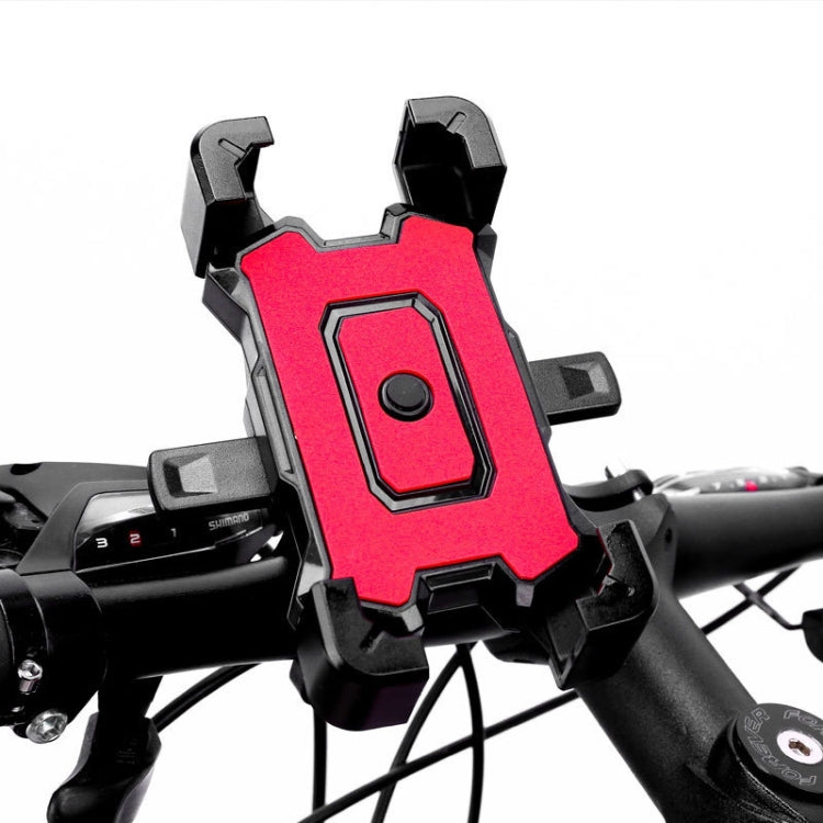 Electric Bike Motorcycle Bicycle Riding Shockproof Navigation Bracket, Color: Red For Handlebar - Holders by buy2fix | Online Shopping UK | buy2fix