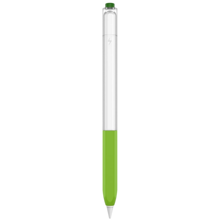 For Apple Pencil 2 AhaStyle PT-LC05 Jelly Style Translucent Silicone Protective Pen Case(Matcha Color) - Pencil Accessories by AhaStyle | Online Shopping UK | buy2fix