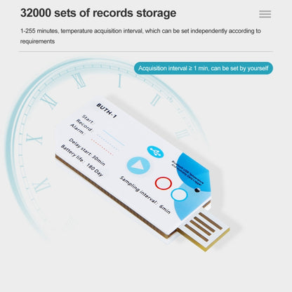 Temp013 Temperature Humidity Bluetooth APP Connect Medical Warehouse Cold Chain Transport USB Data Recorder - Thermostat & Thermometer by buy2fix | Online Shopping UK | buy2fix