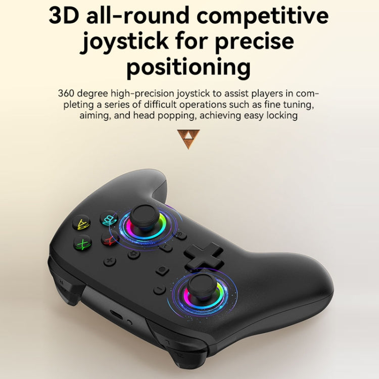 Wireless Bluetooth Somatosensory Vibration Gamepad for Nintendo Switch/Switch PRO, Color: Black Gold - Gamepads by buy2fix | Online Shopping UK | buy2fix