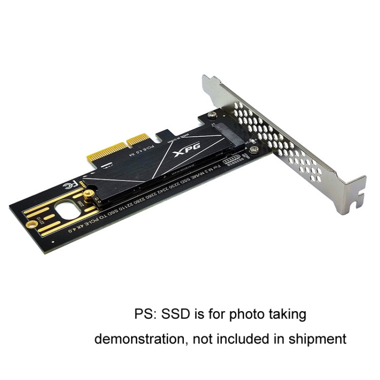 2pcs M.2 Riser Card NVMe SSD to PCI-E X4 4.0 GEN4(Black) - Card Adapter by buy2fix | Online Shopping UK | buy2fix