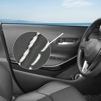 0.5m Car Center Console Interior Modification Leather Gap Strip(Black Beige) - Car Interior Mouldings by buy2fix | Online Shopping UK | buy2fix