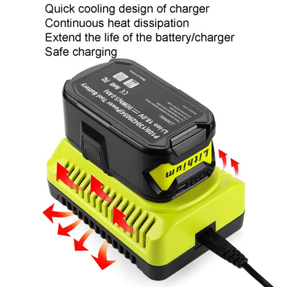 For RYOBI P117 / P108 12-18V Universal Battery Charger(UK Plug) - Electric Saws & Accessories by buy2fix | Online Shopping UK | buy2fix