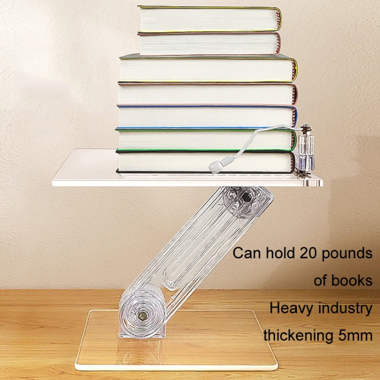 Student Desktop Reading Rack Transparent Acrylic Tablet Stand, Style: A Model Liftable - Desktop Holder by buy2fix | Online Shopping UK | buy2fix