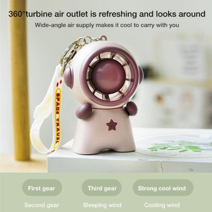 Astronaut Doll Pendant Keychain Fan(White) - Electric Fans by buy2fix | Online Shopping UK | buy2fix