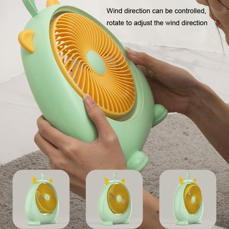 Dormitory Portable Animal Ear Desktop Electric Fan, Style: Directly Inserted Version White - Electric Fans by buy2fix | Online Shopping UK | buy2fix