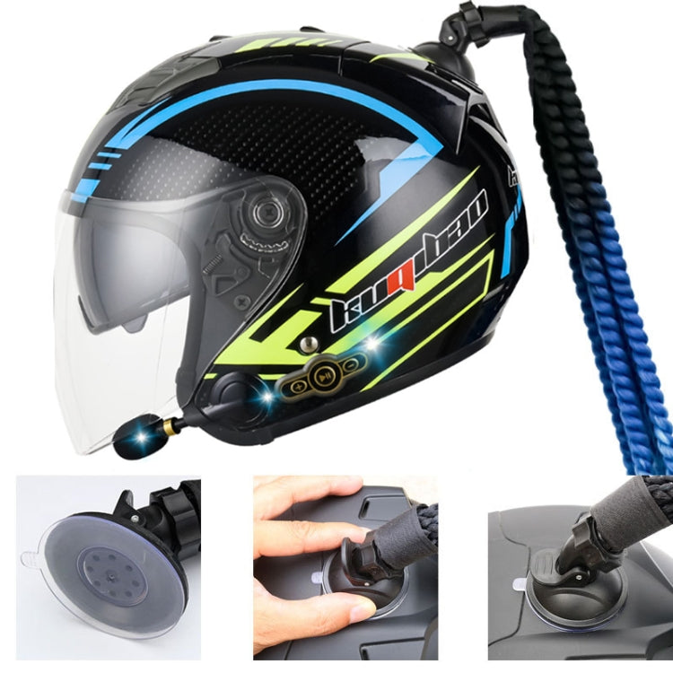 KUQIBAO Motorcycle Bluetooth Headset Double Lens Helmet With Braid, Size: M(Scrub Black) - Helmets by KUQIBAO | Online Shopping UK | buy2fix