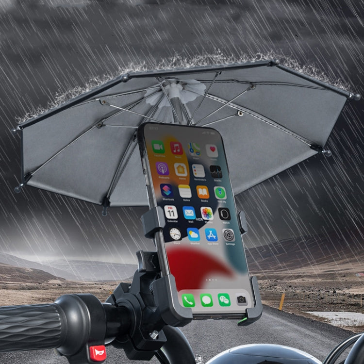 Motorcycle Waterproof Sunshade Umbrella Mobile Phone Navigation Bracket(Handlebar) - Holder by buy2fix | Online Shopping UK | buy2fix