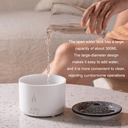 Volcanic Essential Oil Aroma Diffuser Ultrasonic Air Humidifier, Model: Two-color Remote Control(UK Plug) - Air Purifiers & Accessories by buy2fix | Online Shopping UK | buy2fix