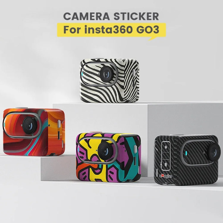 For Insta360 GO 3 AMagisn Body Sticker Protective Film Action Camera Accessories, Style: Graffiti - Protective Film & Stickers by aMagisn | Online Shopping UK | buy2fix