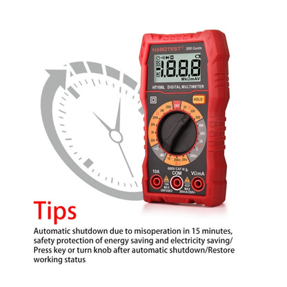 HT108L 600V 10A LCD Digital Multimeter DC Voltage Diode Frequency Multitester Current Tester - Digital Multimeter by buy2fix | Online Shopping UK | buy2fix