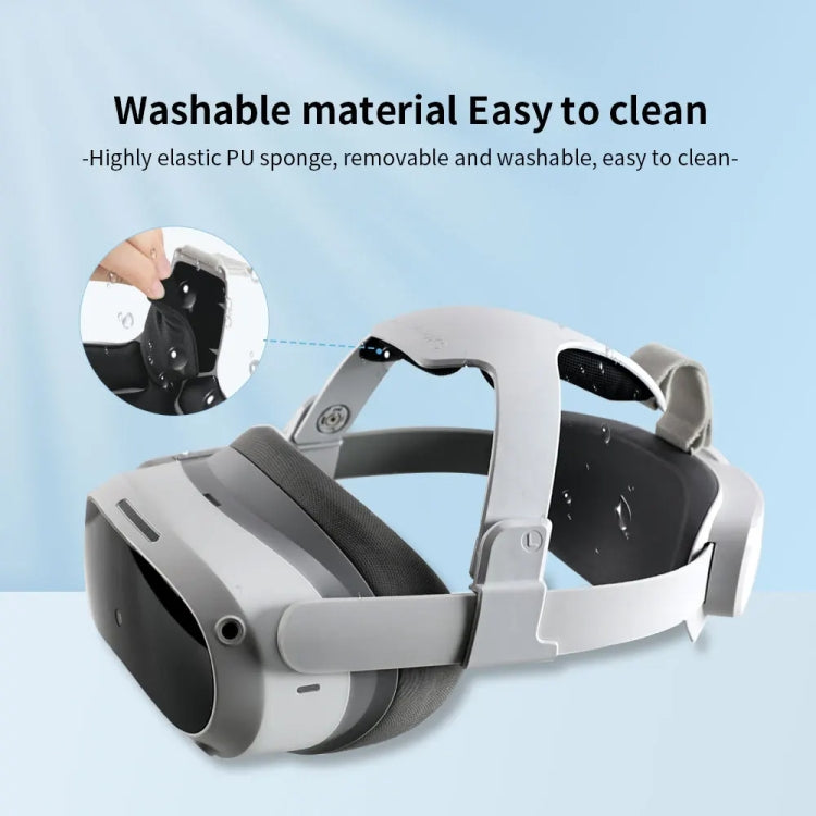 For PICO 4 Hibloks Pressure-free Headband High Elastic PU Headstrap VR Accessories - VR Accessories by hibloks | Online Shopping UK | buy2fix