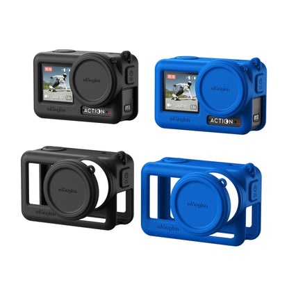 For DJI Osmo Action 4 / 3 aMagisn Silicone Protection Case Camera Protection Accessories(Blue) -  by aMagisn | Online Shopping UK | buy2fix