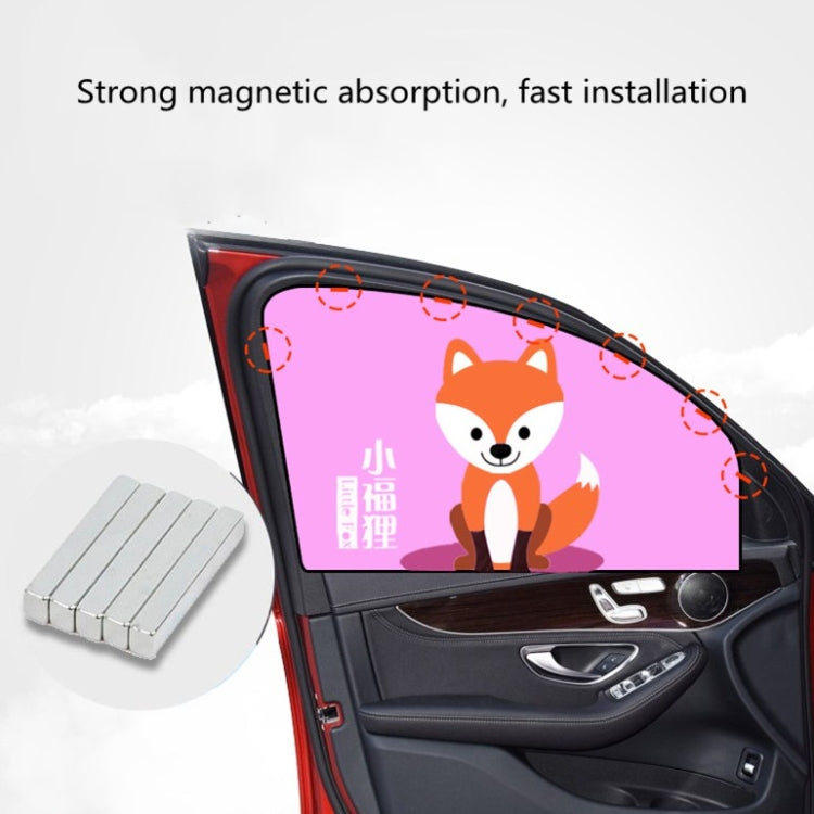 Car Cartoon Magnetic Sunshade Sunscreen Telescopic Collapsible Sunshield, Size:Driving(Amusement Park) - Window Foils & Solar Protection by buy2fix | Online Shopping UK | buy2fix