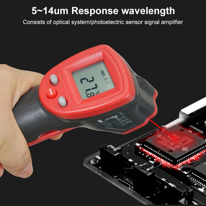 Wintact WT320 -50 Degree C~380 Degree C Handheld Portable Outdoor Non-contact Digital Infrared Thermometer - Thermostat & Thermometer by Wintact | Online Shopping UK | buy2fix