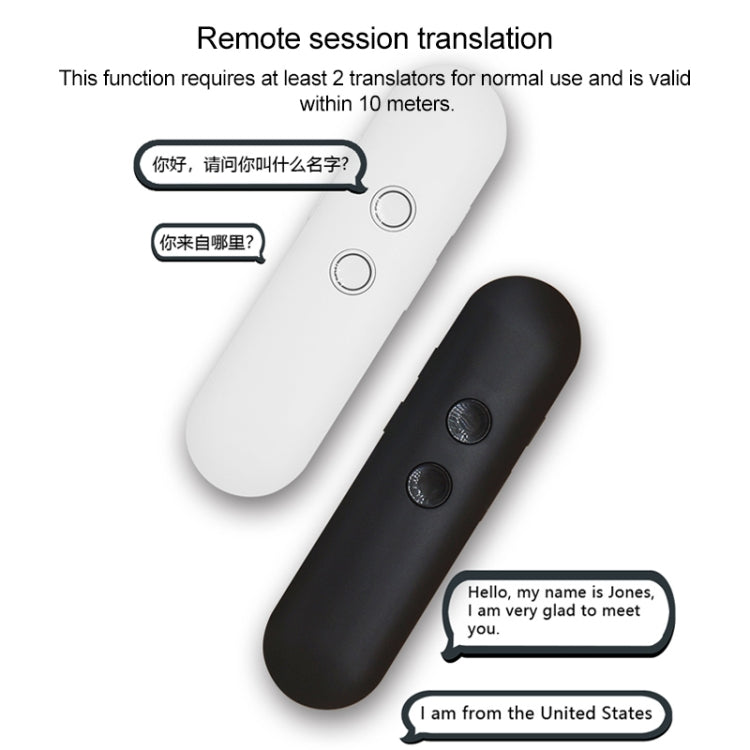 T4 Portable AI Smart Voice Translator Business Travel Real Time Translation Machine Support 42 Languages (White) - Consumer Electronics by buy2fix | Online Shopping UK | buy2fix
