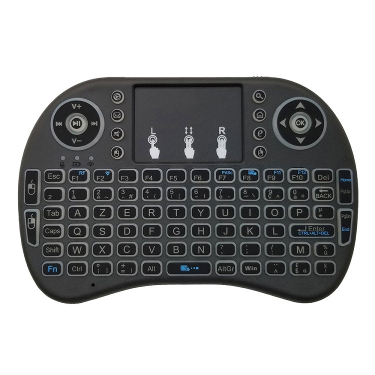 Support Language: French i8 Air Mouse Wireless Backlight Keyboard with Touchpad for Android TV Box & Smart TV & PC Tablet & Xbox360 & PS3 & HTPC/IPTV - MINI PC Accessories & Gadgets by buy2fix | Online Shopping UK | buy2fix