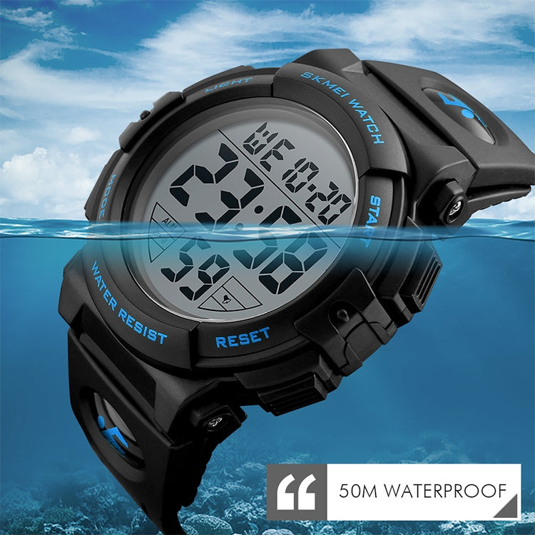 SKMEI 1258 Multifunctional Outdoor Sports Noctilucent Waterproof Wrist Watch, Size: S(Black) - Sport Watches by SKMEI | Online Shopping UK | buy2fix