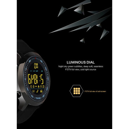EX18 Smart Sports Watch FSTN Full View Screen Luminous Dial High Tensile TPU Strap, Support Steps Counting / Burned Calory / Calendar Date / Bluetooth 4.0 / Incoming Call Reminder / Low Battery Reminder(Black) - Smart Wear by buy2fix | Online Shopping UK | buy2fix